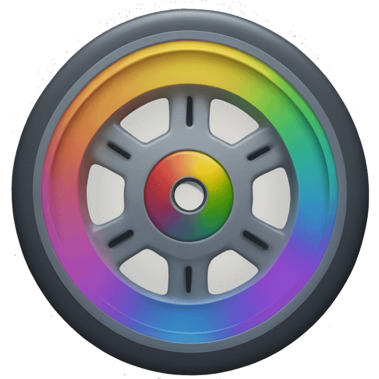 a wheel with ten colours emoji