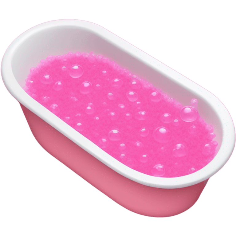 pink bubble bath emoji