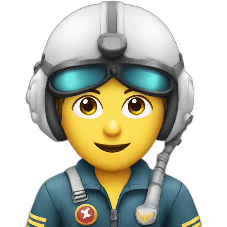 pilot wearing oxygen cannula emoji