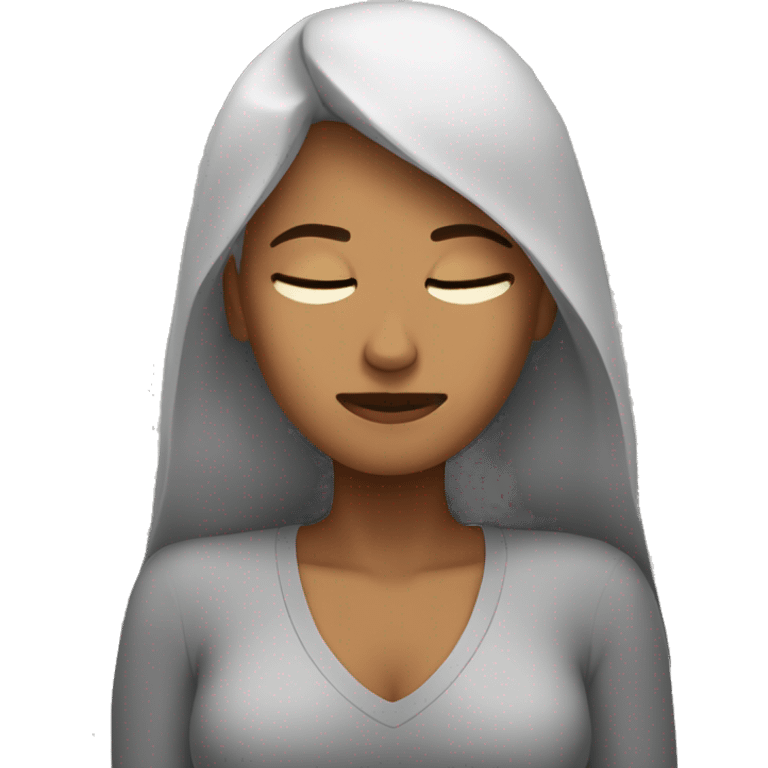 Mujer durmiendo  emoji