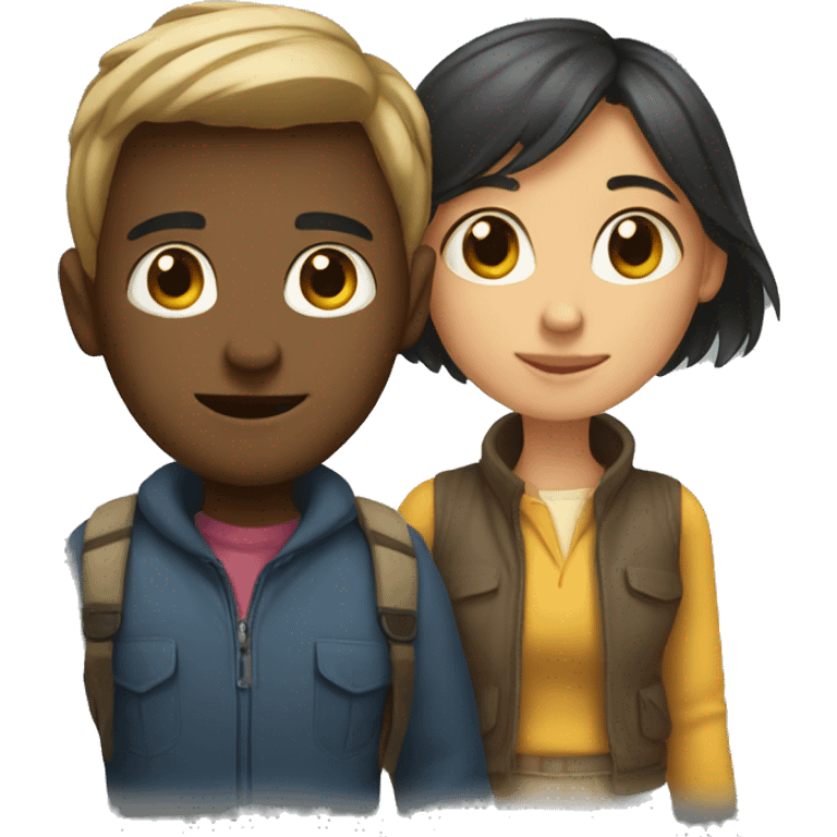 Girl and guy  emoji