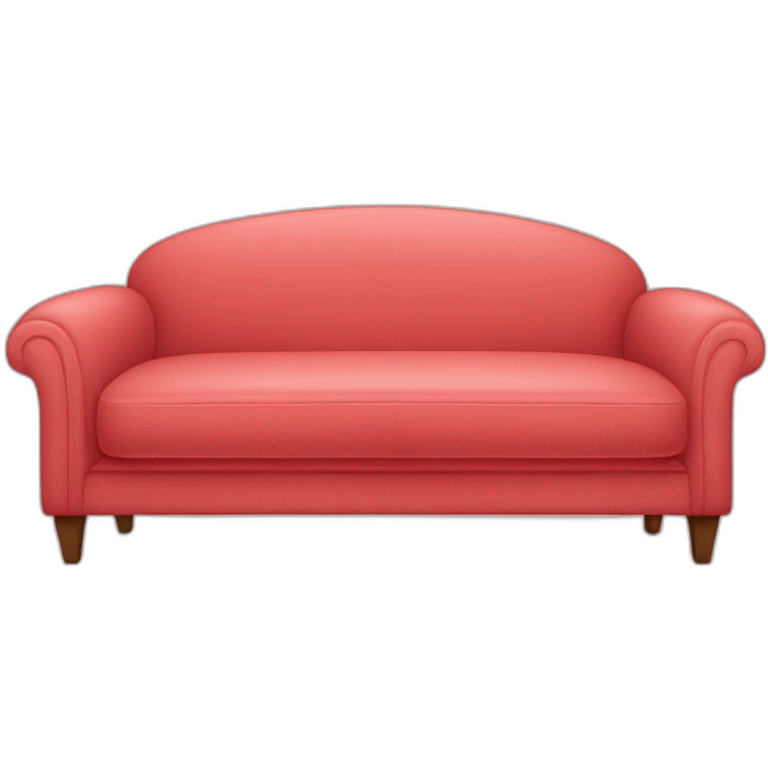 pale red couch emoji