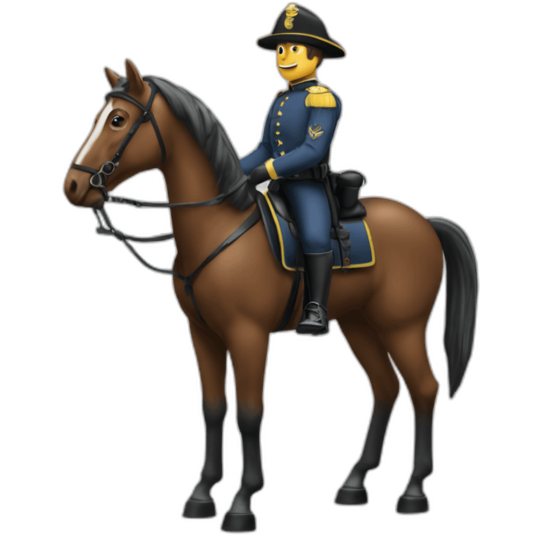 Gendarme à cheval emoji