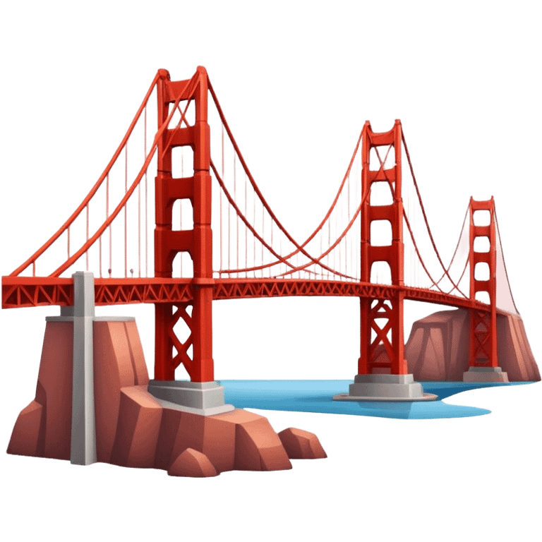 Cinematic Realistic Golden Gate Bridge Emoji emoji