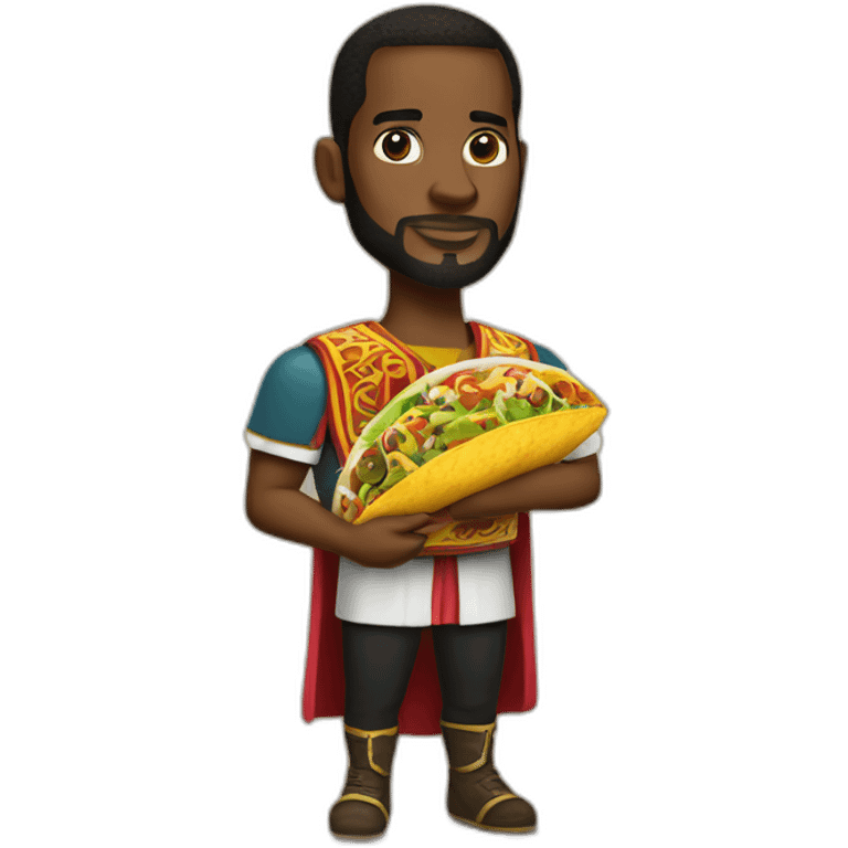 King Leborn James holding Taco emoji