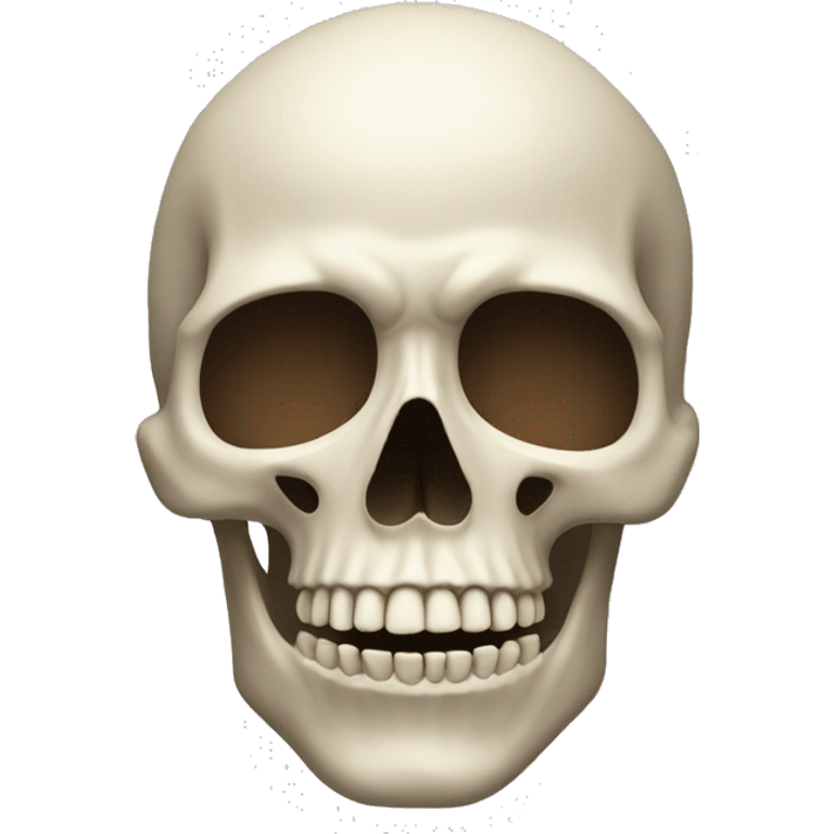 a skull with mind blown head emoji