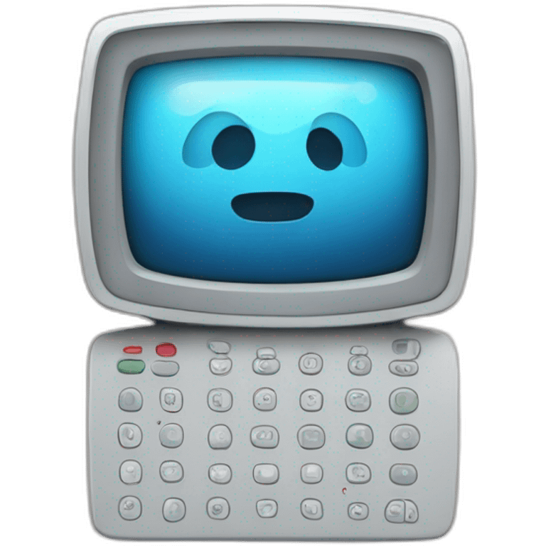 Télécommande avec ma télé allumé emoji