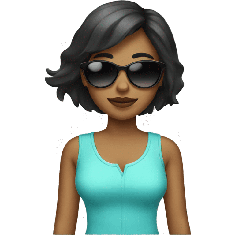 Girl with Black Sunglasses  emoji