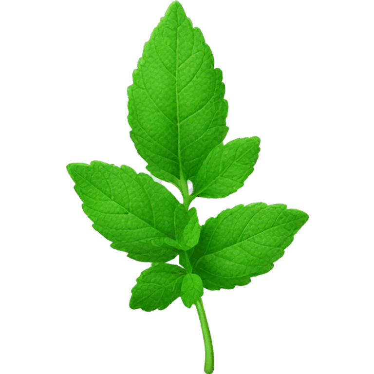 mint leaf emoji