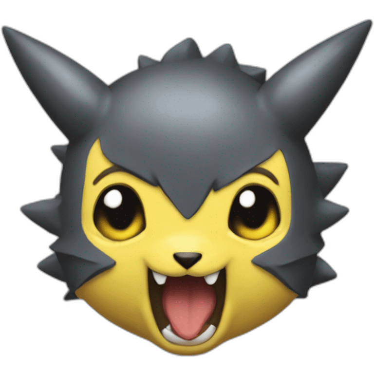 pickachu sur dracofeu emoji