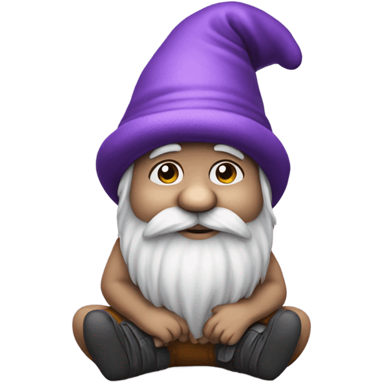 Thinking purple gnome  emoji