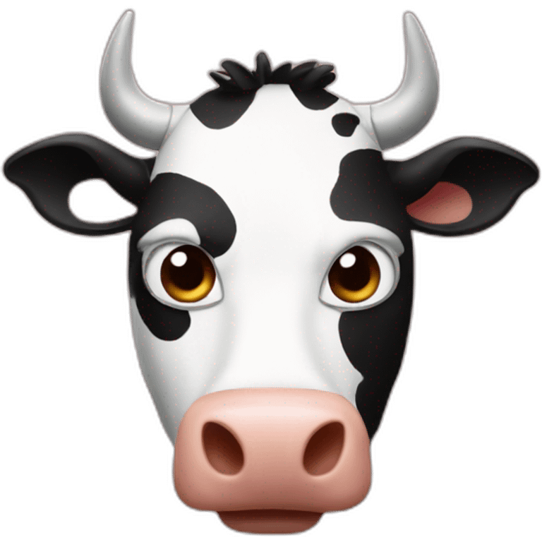 Spider-Man as a cow emoji