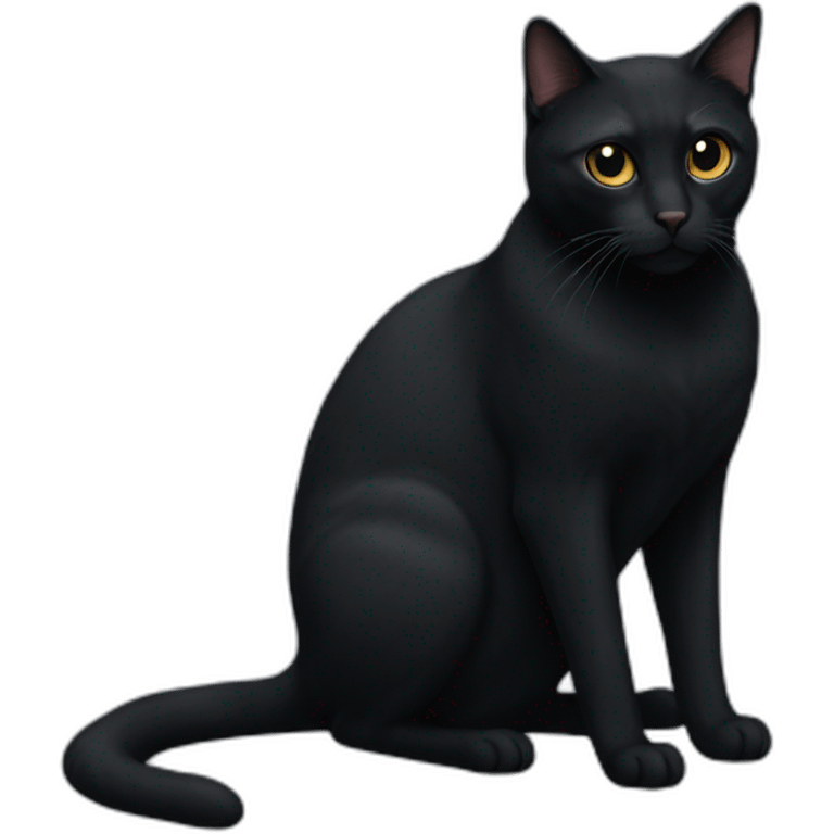 all-black-cat-body-notail emoji