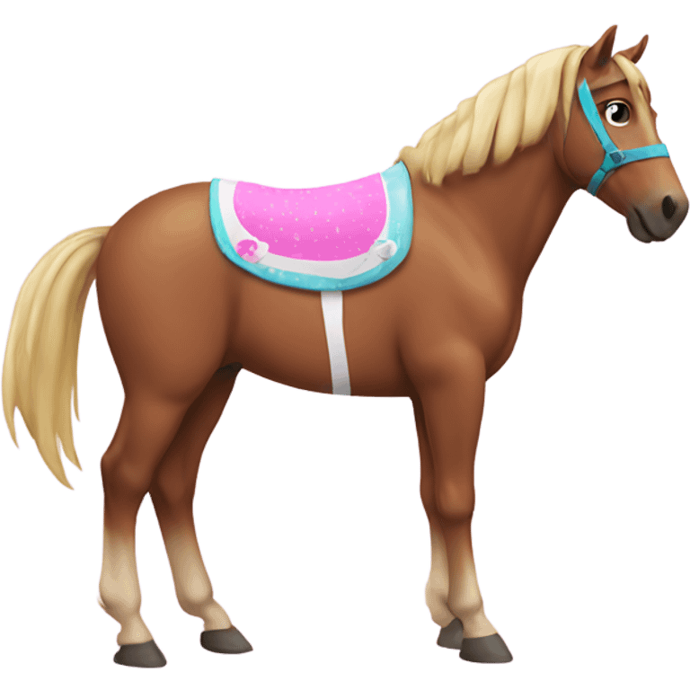 Horse wearing a bikini emoji