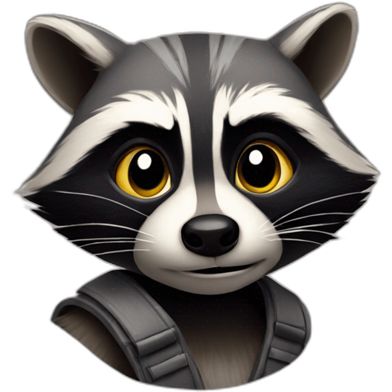 Sly raccoon emoji