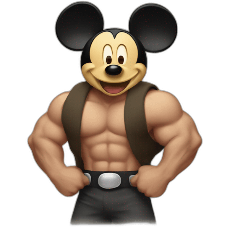 buff Mickey emoji