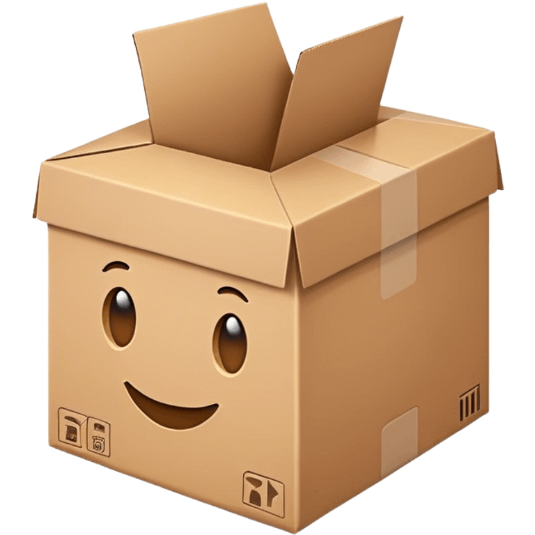 cardboard shipping box emoji