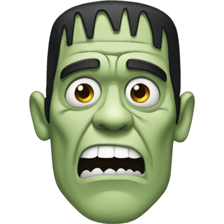 Frankenstein Head as Comic  emoji