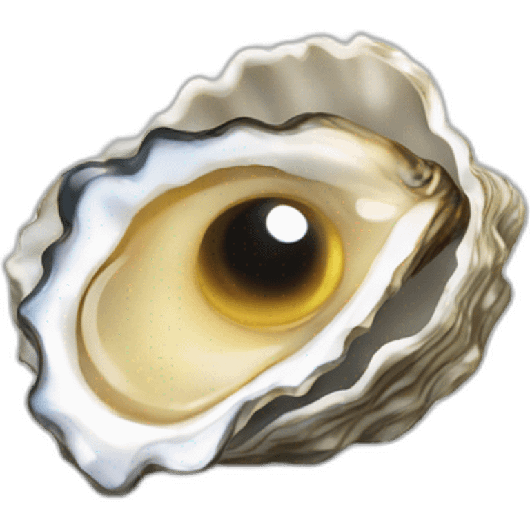 oyster with eye instead of pearl emoji