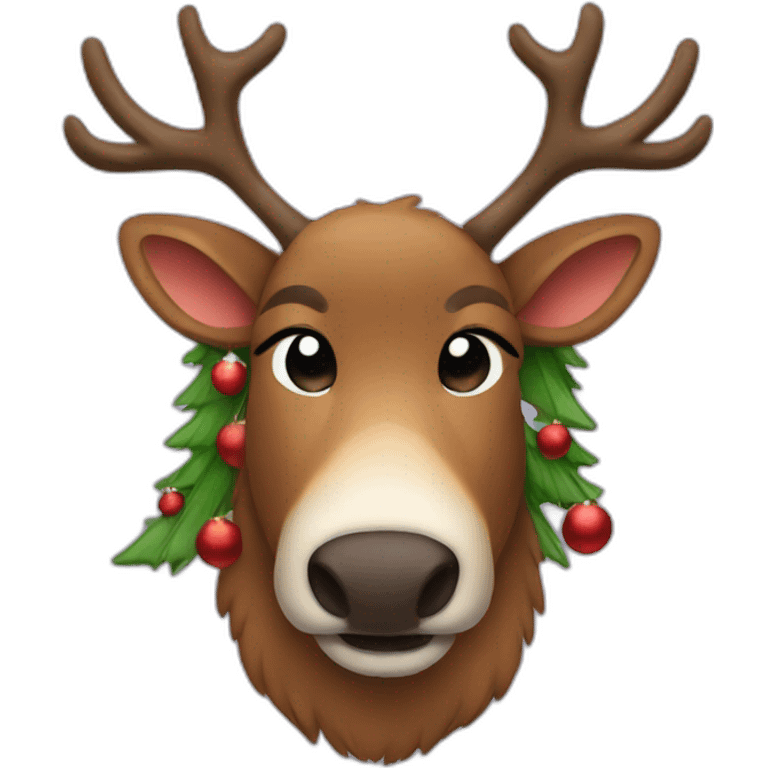 reindeer christmas  emoji