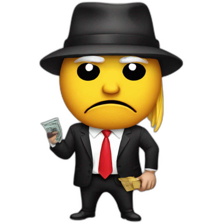 Trump being a robber emoji