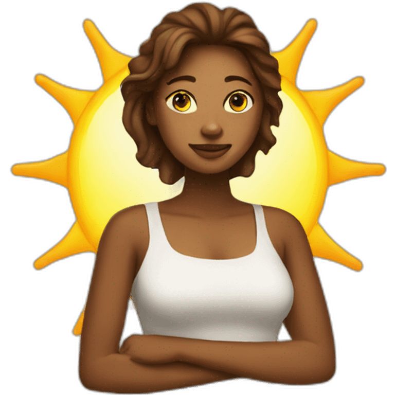 a woman that is the sun  emoji