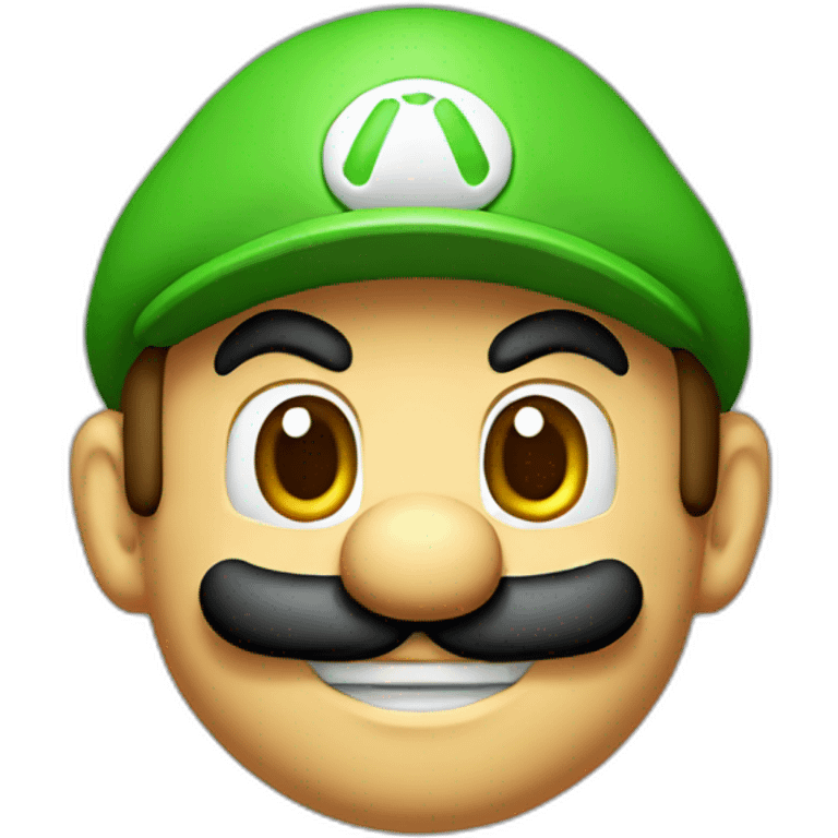 Mario with Luigi cap emoji