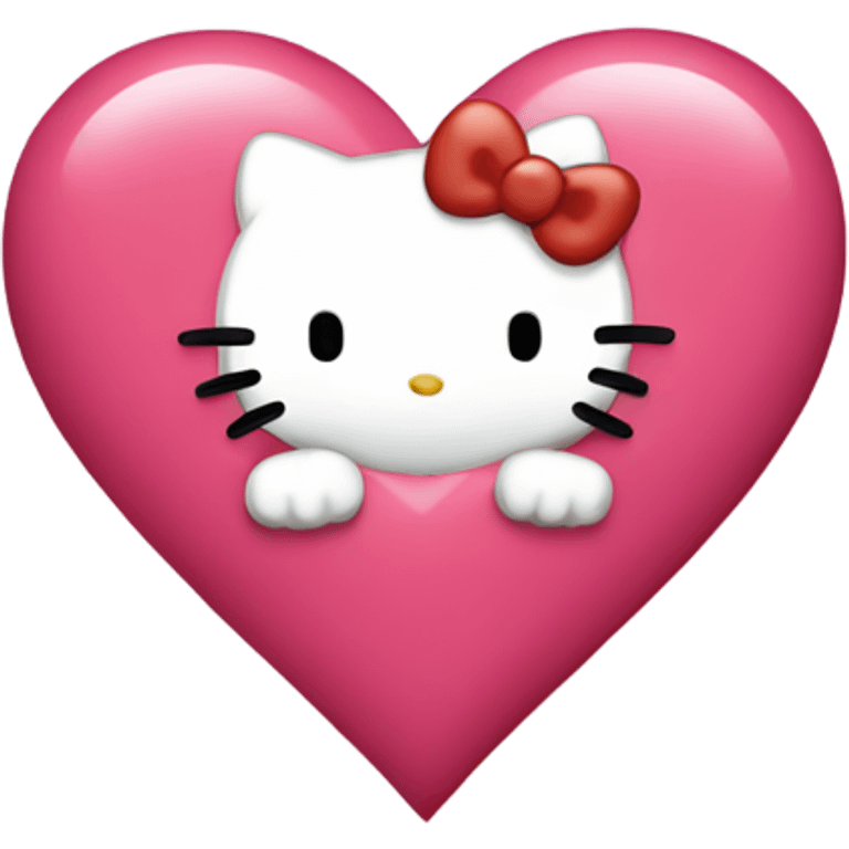 hello kitty heart emoji