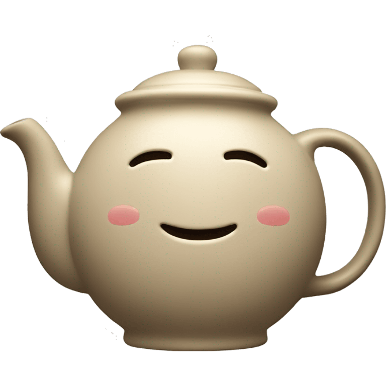 teapot tea mug beige emoji