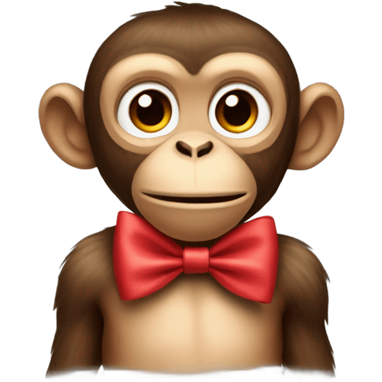 monkey with a bow emoji