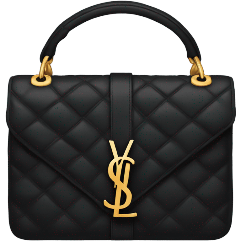 Black ysl bag emoji