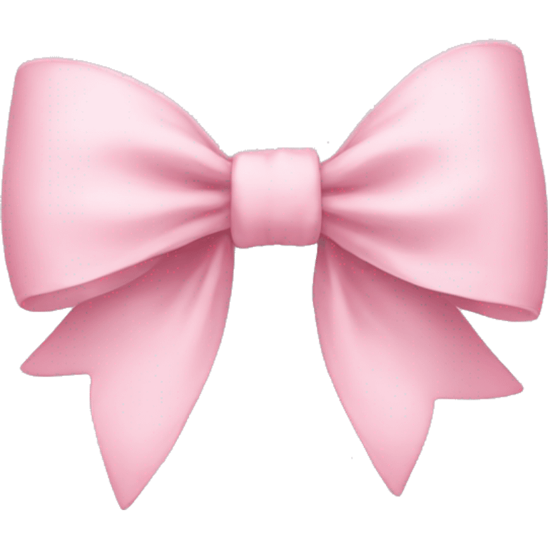 Pastel pink bow emoji