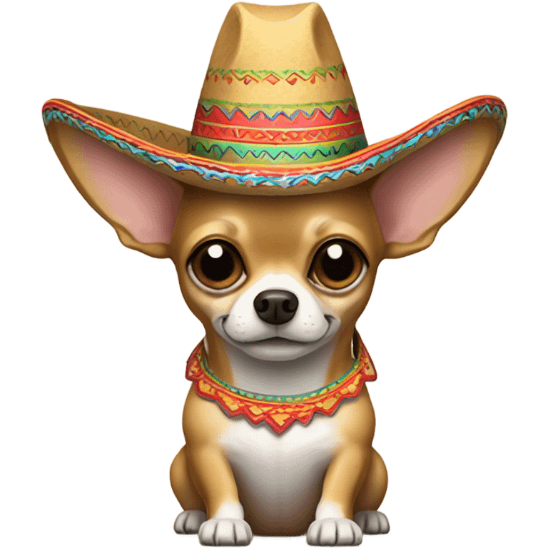 chihuahua with sombrero emoji