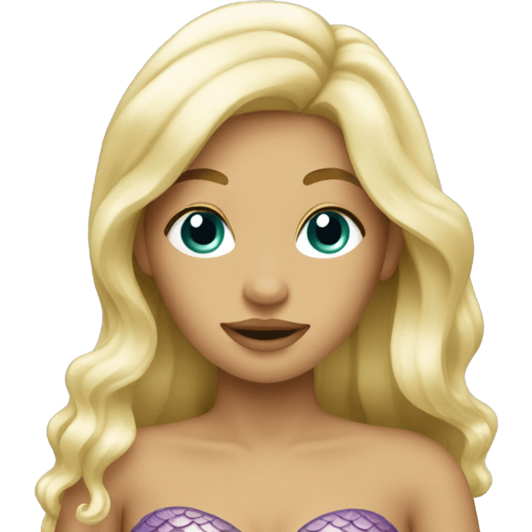 Blonde mermaid emoji