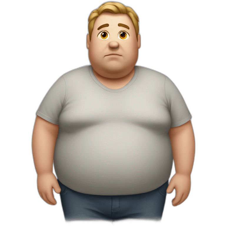 obese man emoji