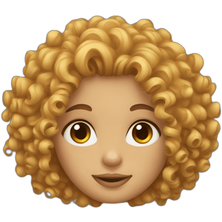 Curly girl emoji