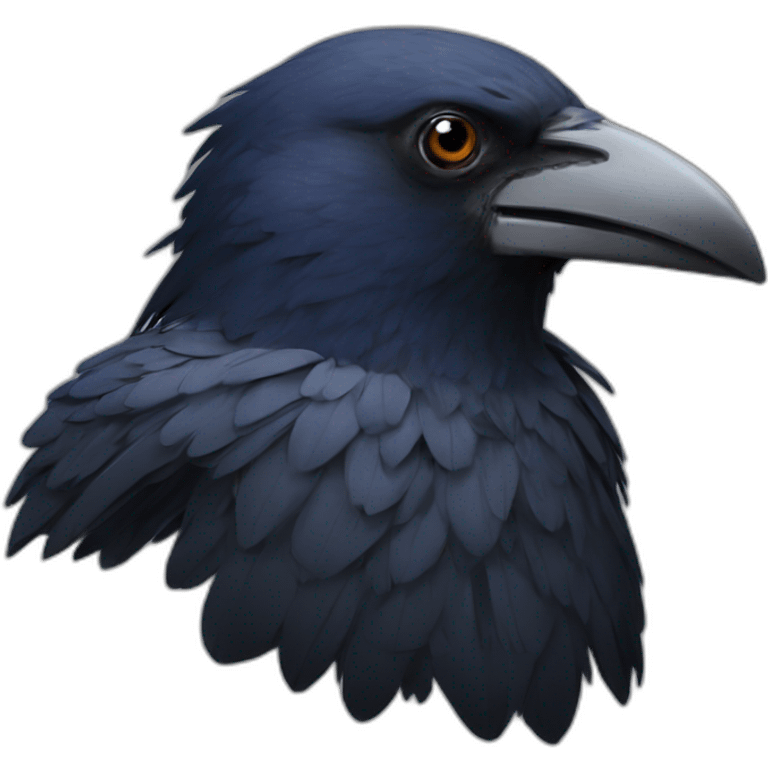 Corbeau  avec marquer cf emoji