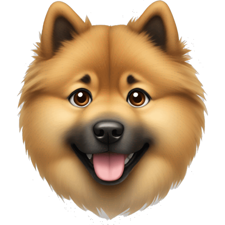 Cute eurasier dog  emoji