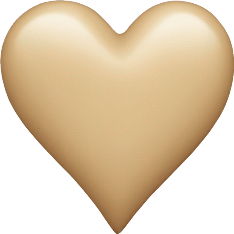 Beige heart emoji