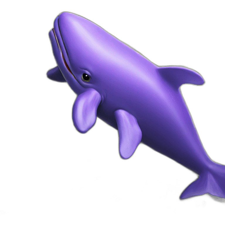 purple whale on money emoji