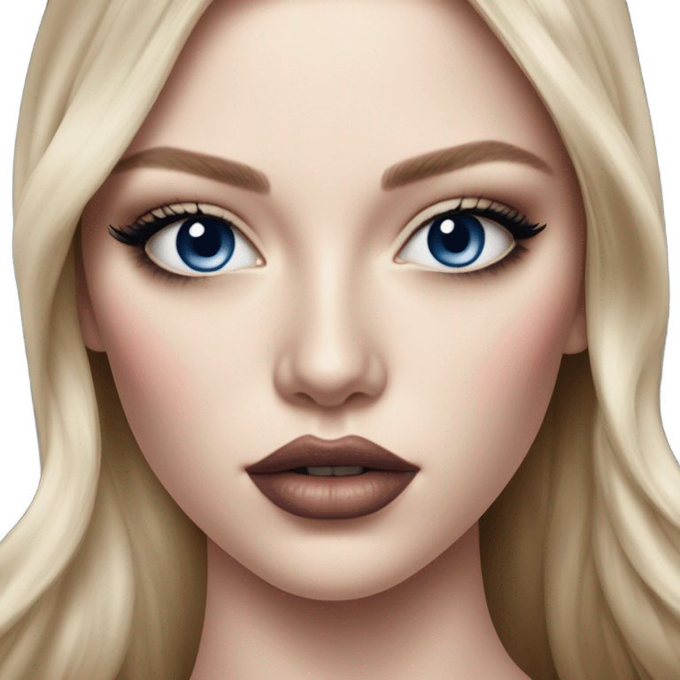 Hyper Realistic beautiful dior model with dark blue eyes  emoji