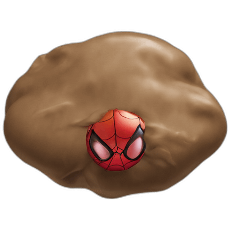 Spider man poop emoji