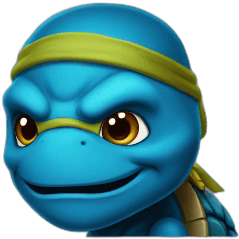 Ninja turtle blue emoji