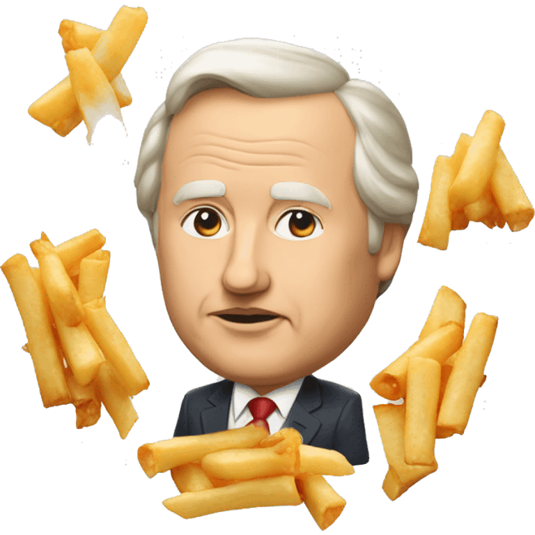 President poutine qui mange une poutine emoji