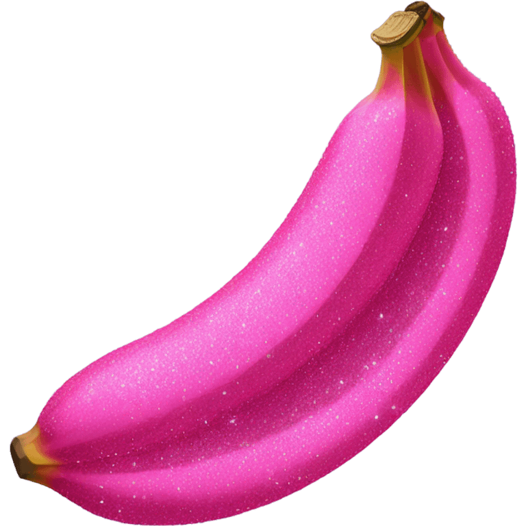 1 Realistic large Hot pink banana with glitter  emoji