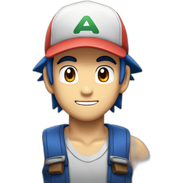 Ash Ketchum Pokemon emoji