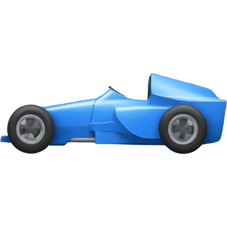 Carro de fórmula 1 azul  emoji