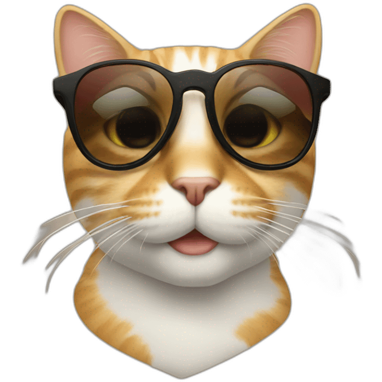 Cat with sunglasses emoji