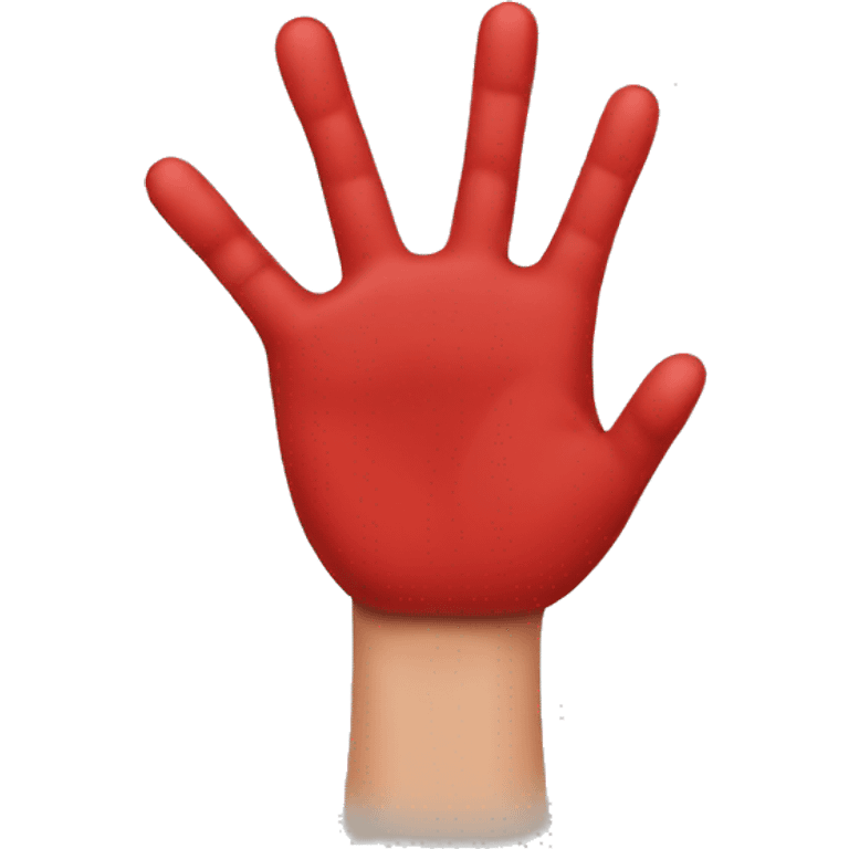 red hand emoji