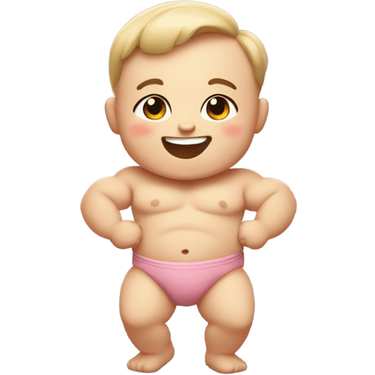 Buff baby emoji